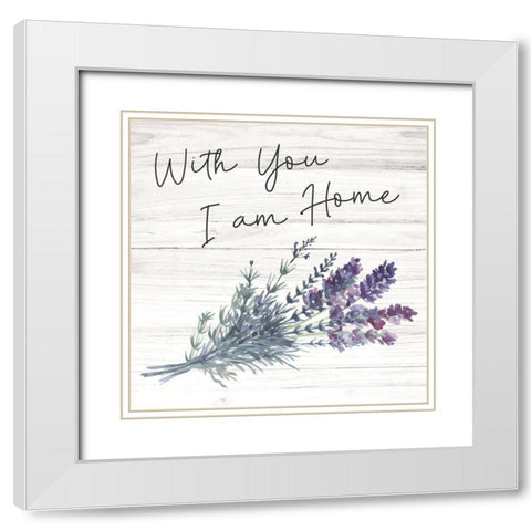 Home White Modern Wood Framed Art Print with Double Matting by ND Art