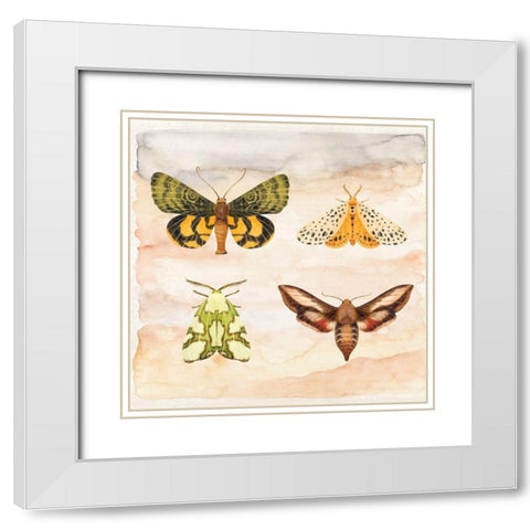 Little Wings II White Modern Wood Framed Art Print with Double Matting by ND Art