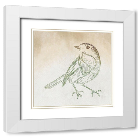 Braids and Bunches II White Modern Wood Framed Art Print with Double Matting by ND Art