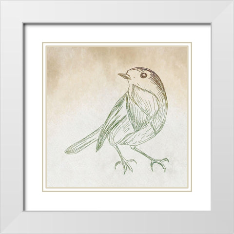 Braids and Bunches II White Modern Wood Framed Art Print with Double Matting by ND Art