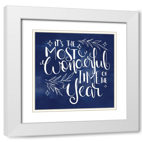 Wonderful White Modern Wood Framed Art Print with Double Matting by ND Art
