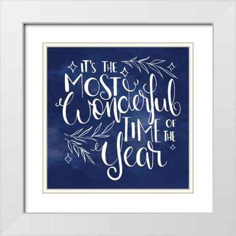 Wonderful White Modern Wood Framed Art Print with Double Matting by ND Art