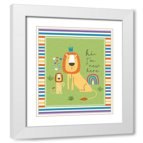 Im New Here White Modern Wood Framed Art Print with Double Matting by ND Art