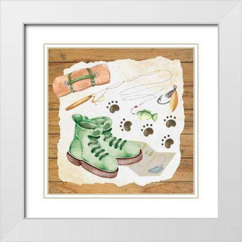 A Life Well Lived White Modern Wood Framed Art Print with Double Matting by ND Art