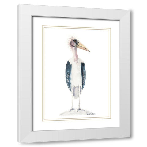 Derp White Modern Wood Framed Art Print with Double Matting by Shefranov, Olga