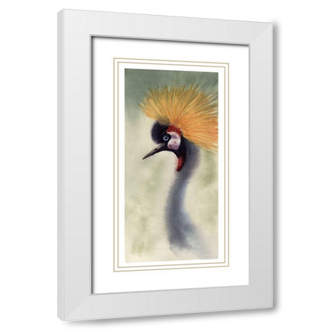 Mohawk White Modern Wood Framed Art Print with Double Matting by Shefranov, Olga