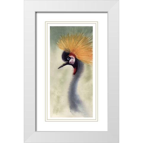 Mohawk White Modern Wood Framed Art Print with Double Matting by Shefranov, Olga