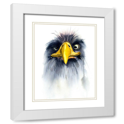 Hellur White Modern Wood Framed Art Print with Double Matting by Shefranov, Olga