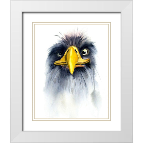 Hellur White Modern Wood Framed Art Print with Double Matting by Shefranov, Olga