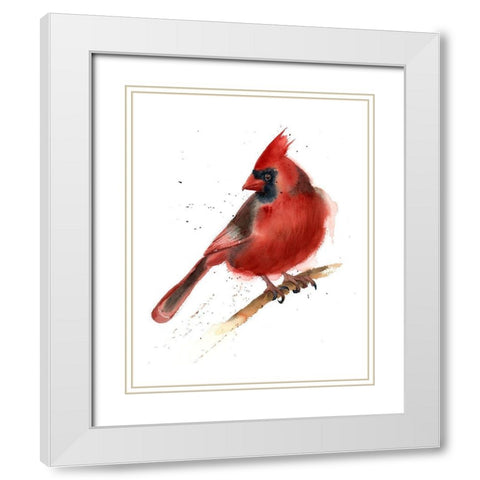 Cardinal White Modern Wood Framed Art Print with Double Matting by Shefranov, Olga