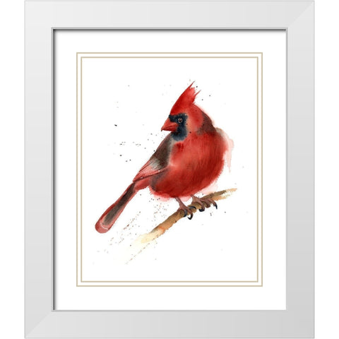 Cardinal White Modern Wood Framed Art Print with Double Matting by Shefranov, Olga