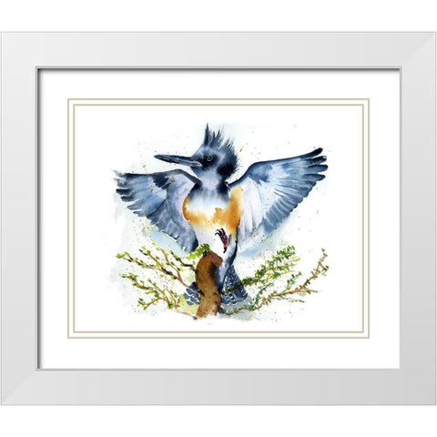 Wing Span White Modern Wood Framed Art Print with Double Matting by Shefranov, Olga