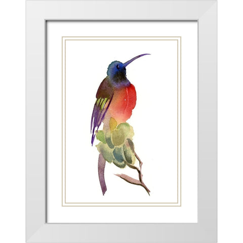 Red Chest White Modern Wood Framed Art Print with Double Matting by Shefranov, Olga