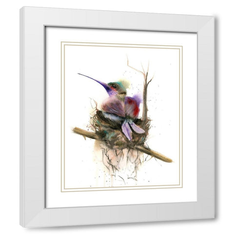 Nested White Modern Wood Framed Art Print with Double Matting by Shefranov, Olga