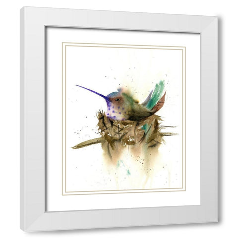 Nested II White Modern Wood Framed Art Print with Double Matting by Shefranov, Olga