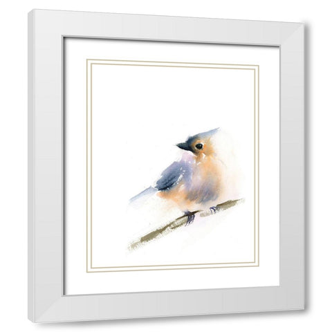 Sonja White Modern Wood Framed Art Print with Double Matting by Shefranov, Olga