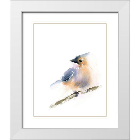 Sonja White Modern Wood Framed Art Print with Double Matting by Shefranov, Olga