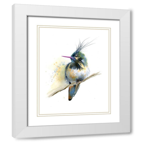 Dorinda White Modern Wood Framed Art Print with Double Matting by Shefranov, Olga