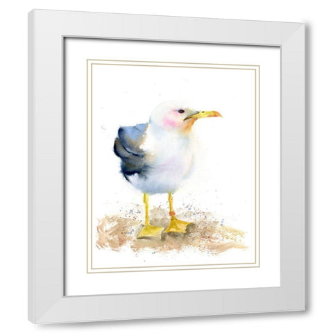 Gulliver White Modern Wood Framed Art Print with Double Matting by Shefranov, Olga