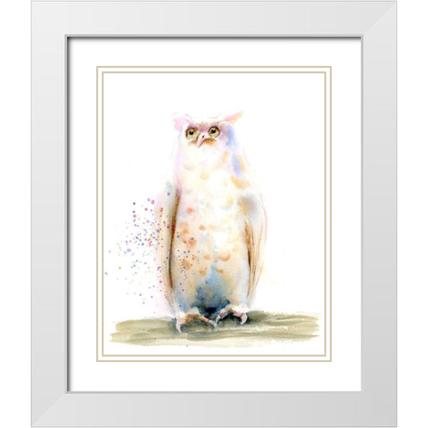 Siggy White Modern Wood Framed Art Print with Double Matting by Shefranov, Olga