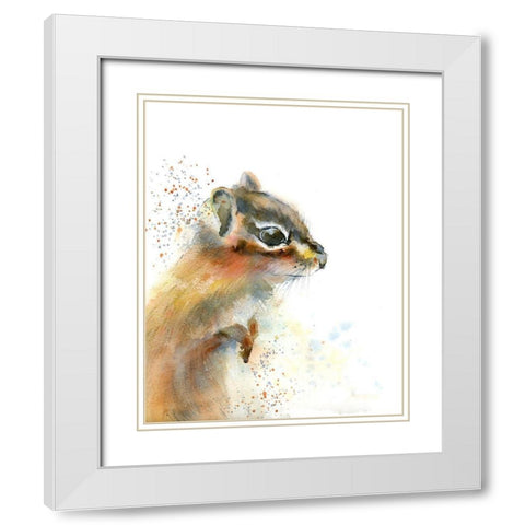 Dottie White Modern Wood Framed Art Print with Double Matting by Shefranov, Olga