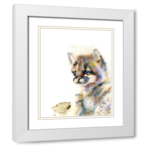 Shirley White Modern Wood Framed Art Print with Double Matting by Shefranov, Olga