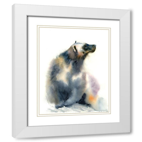 Cold Shoulder White Modern Wood Framed Art Print with Double Matting by Shefranov, Olga