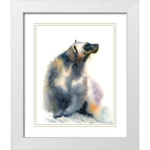 Cold Shoulder White Modern Wood Framed Art Print with Double Matting by Shefranov, Olga