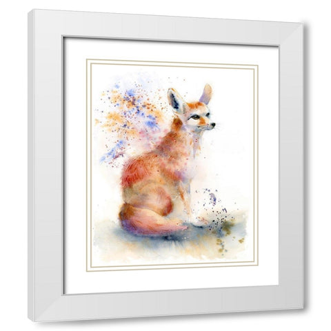 Foxy White Modern Wood Framed Art Print with Double Matting by Shefranov, Olga