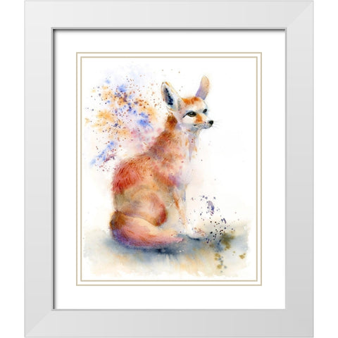 Foxy White Modern Wood Framed Art Print with Double Matting by Shefranov, Olga