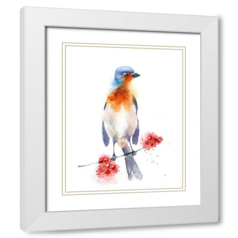 Solidarity III White Modern Wood Framed Art Print with Double Matting by Shefranov, Olga