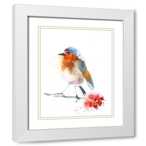 Solidarity IV White Modern Wood Framed Art Print with Double Matting by Shefranov, Olga