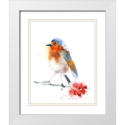 Solidarity IV White Modern Wood Framed Art Print with Double Matting by Shefranov, Olga