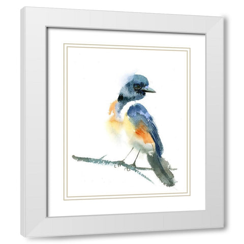 Rough Around the Edges White Modern Wood Framed Art Print with Double Matting by Shefranov, Olga