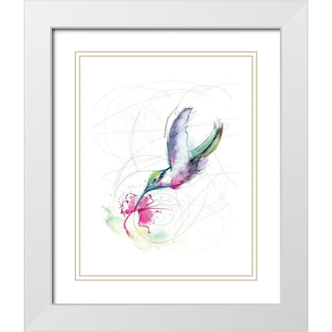 Snack Time White Modern Wood Framed Art Print with Double Matting by Shefranov, Olga