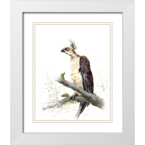 Not Today White Modern Wood Framed Art Print with Double Matting by Shefranov, Olga