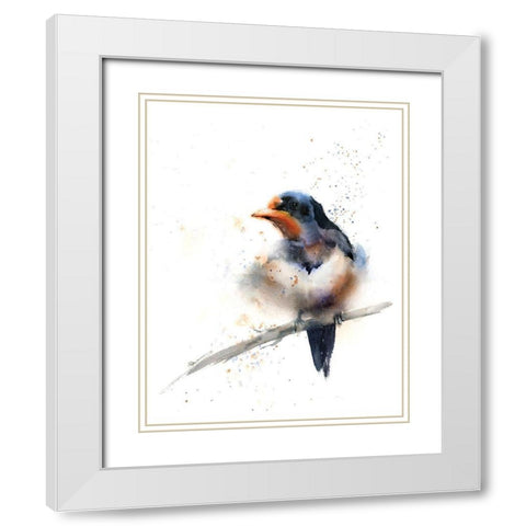 Waiting White Modern Wood Framed Art Print with Double Matting by Shefranov, Olga