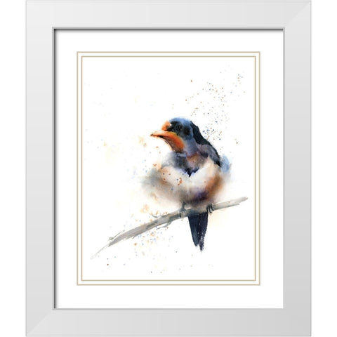 Waiting White Modern Wood Framed Art Print with Double Matting by Shefranov, Olga