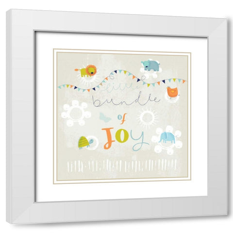 Bundle of Joy White Modern Wood Framed Art Print with Double Matting by P.S. Art Studios