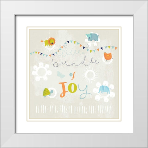 Bundle of Joy White Modern Wood Framed Art Print with Double Matting by P.S. Art Studios