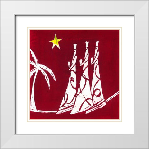Wisemen White Modern Wood Framed Art Print with Double Matting by P.S. Art Studios