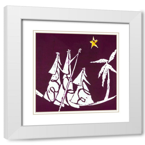 Shepherds White Modern Wood Framed Art Print with Double Matting by P.S. Art Studios