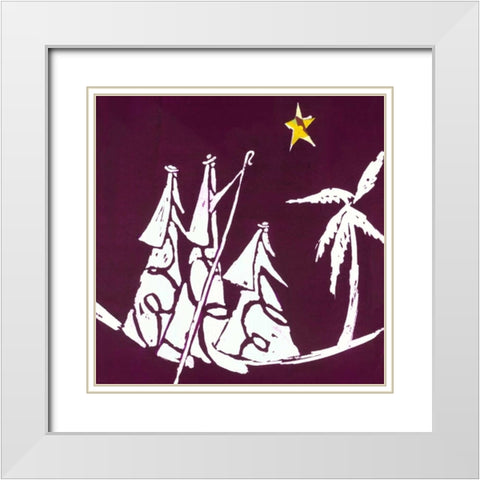 Shepherds White Modern Wood Framed Art Print with Double Matting by P.S. Art Studios