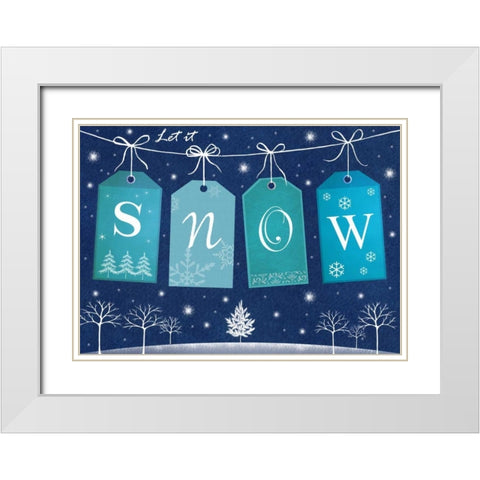 Snow White Modern Wood Framed Art Print with Double Matting by P.S. Art Studios