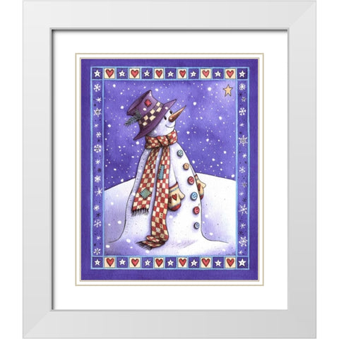 Star of Wonder White Modern Wood Framed Art Print with Double Matting by P.S. Art Studios