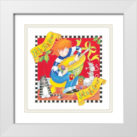 Jack Horner White Modern Wood Framed Art Print with Double Matting by P.S. Art Studios