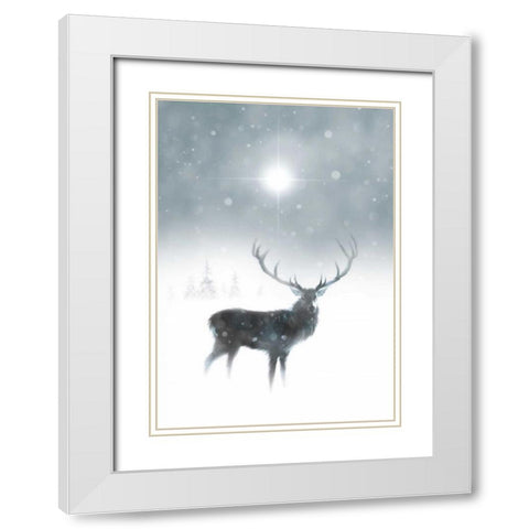 In the Mist White Modern Wood Framed Art Print with Double Matting by P.S. Art Studios