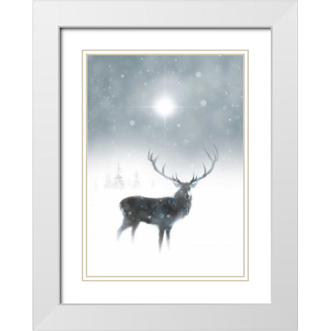 In the Mist White Modern Wood Framed Art Print with Double Matting by P.S. Art Studios
