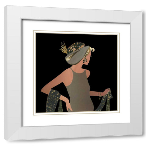 Fashion Sense II White Modern Wood Framed Art Print with Double Matting by P.S. Art Studios