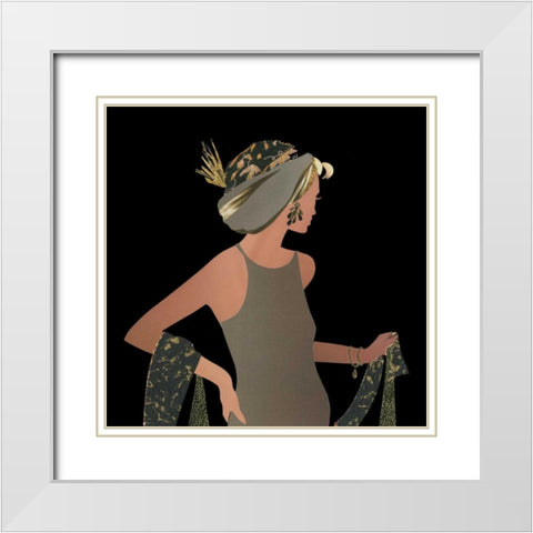 Fashion Sense II White Modern Wood Framed Art Print with Double Matting by P.S. Art Studios